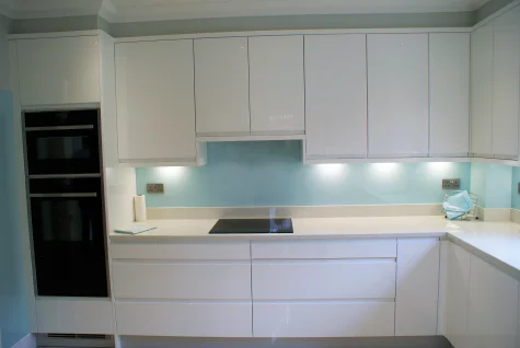 modern white gloss kitchen shepperton