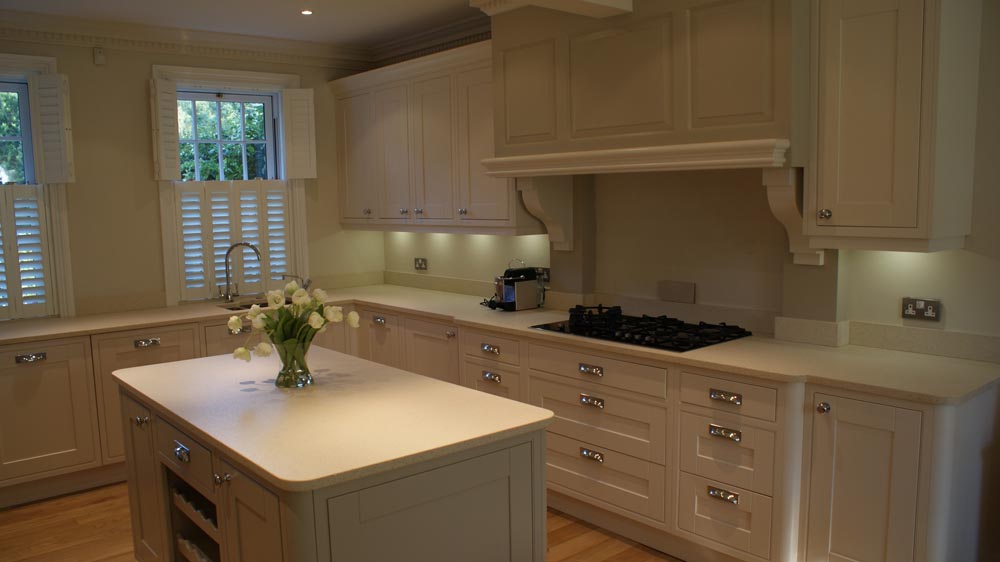 kitchen with flowers